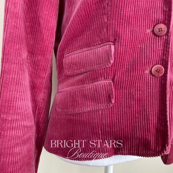 Rare Pink Corduroy Blazer Jacket ASO Lorelai Gilmore Girls Bright Colorful - Picture 12 of 16